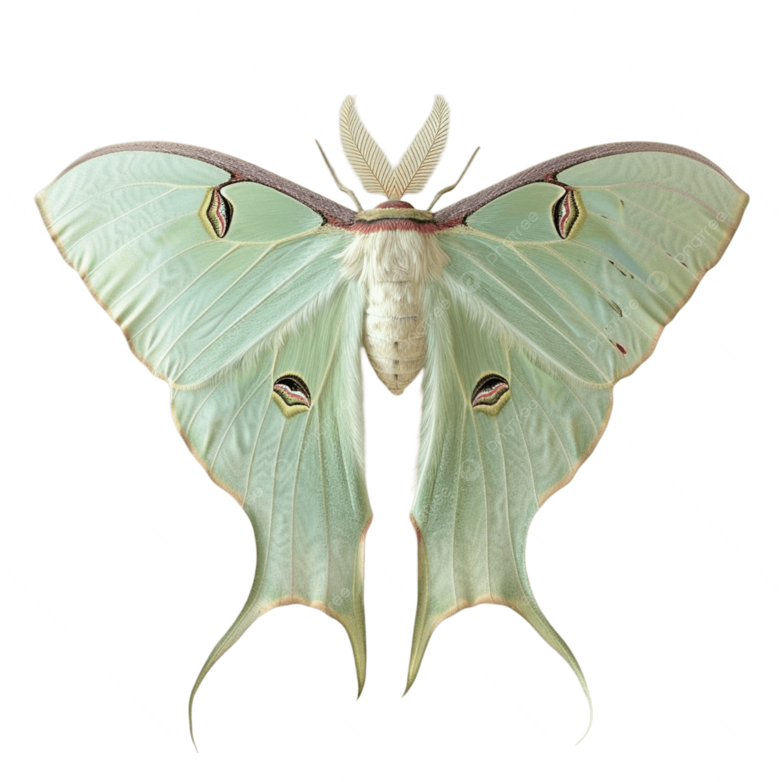 A green moth